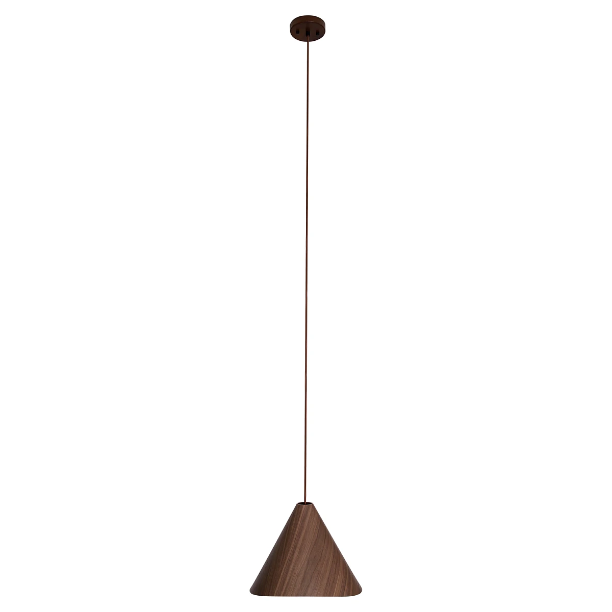 Hanglamp Sakura Walnoot | Metaal & Donker Walnoot Hout | Ø 33,5 cm | Maxlight