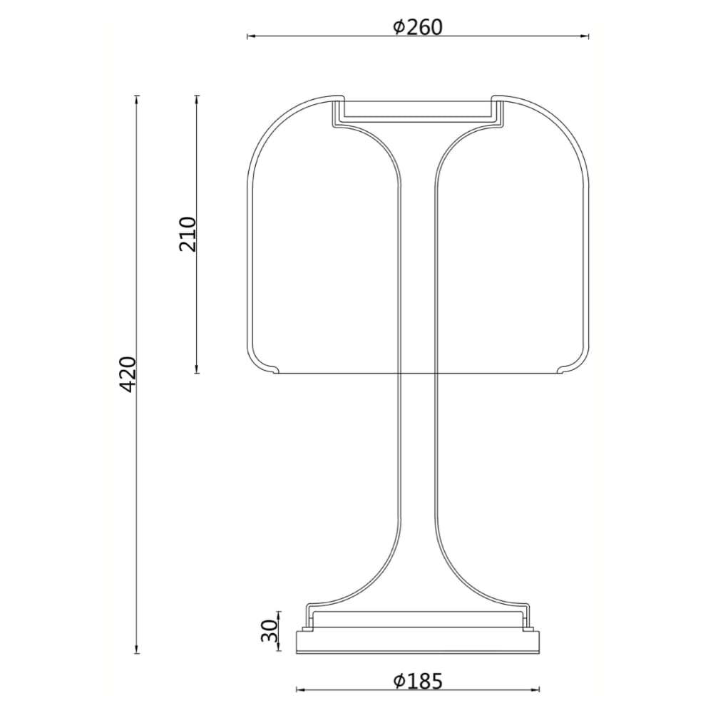 Tafellamp Spirito Zwart Ø 26 cm LED