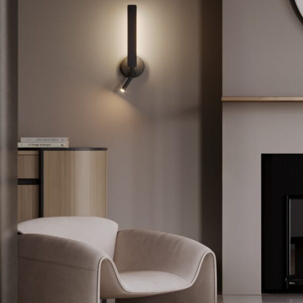 Wandlamp Combo Zwart 51.6 cm LED 10W