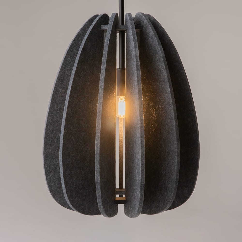 Hanglamp Cambio Grijs | Vilt & Akoestisch | Ø 35 cm | Maytoni