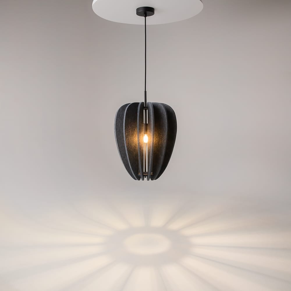 Hanglamp Cambio Grijs | Vilt & Akoestisch | Ø 35 cm | Maytoni