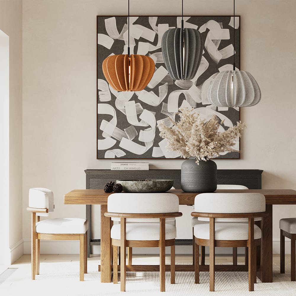 Hanglamp Cambio Grijs | Vilt & Akoestisch | Ø 35 cm | Maytoni