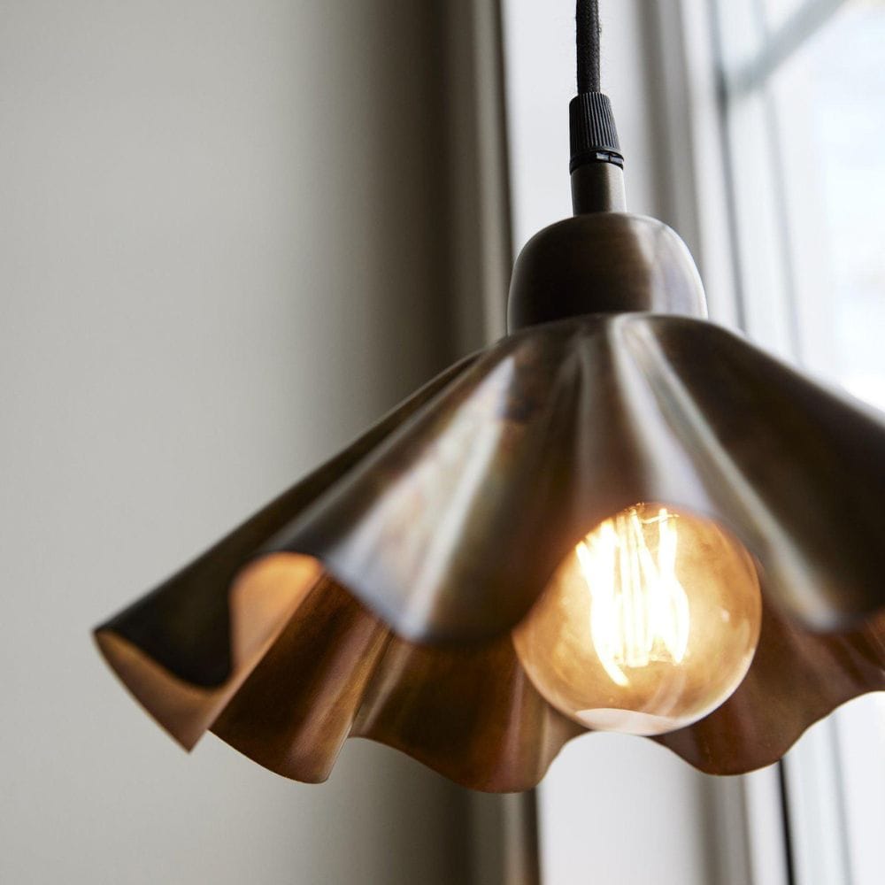 Hanglamp Aira | Oliehoudend Messing | Organische Golfvorm | Ø 25 cm | PR Home