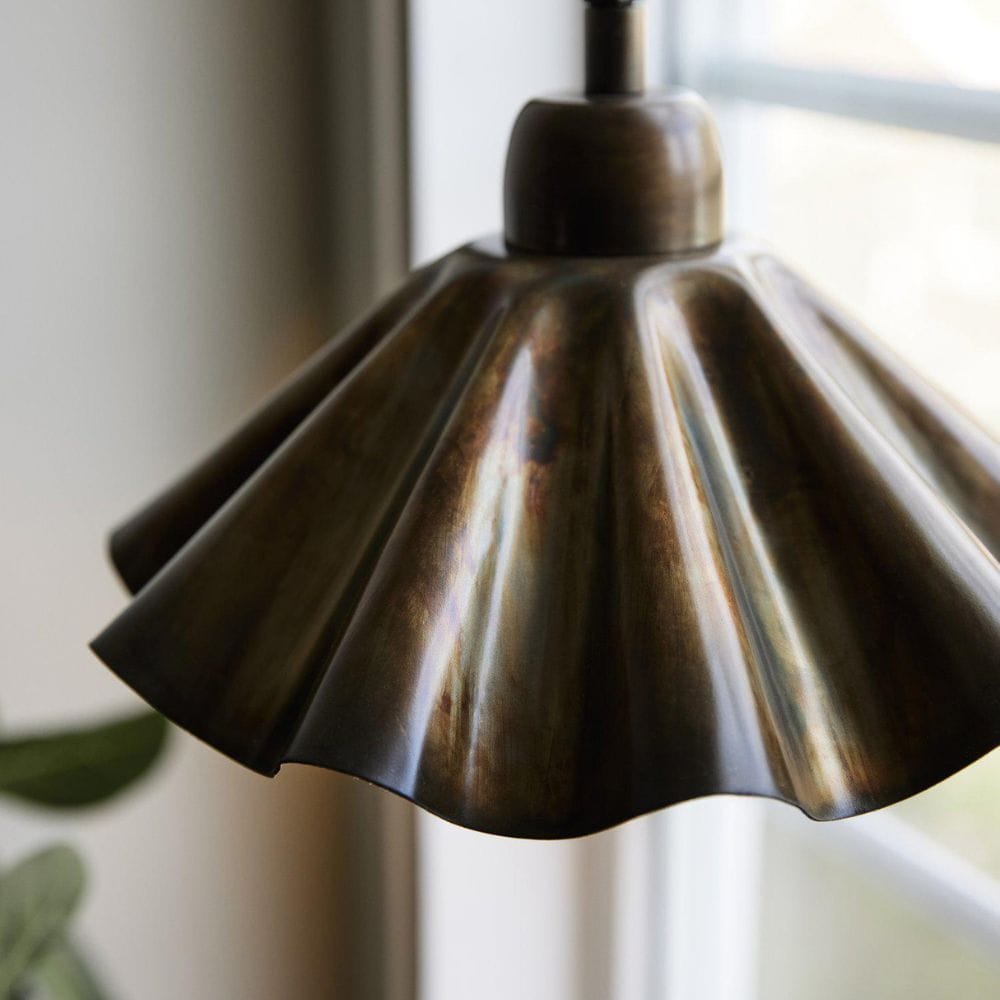 Hanglamp Aira | Oliehoudend Messing | Organische Golfvorm | Ø 25 cm | PR Home