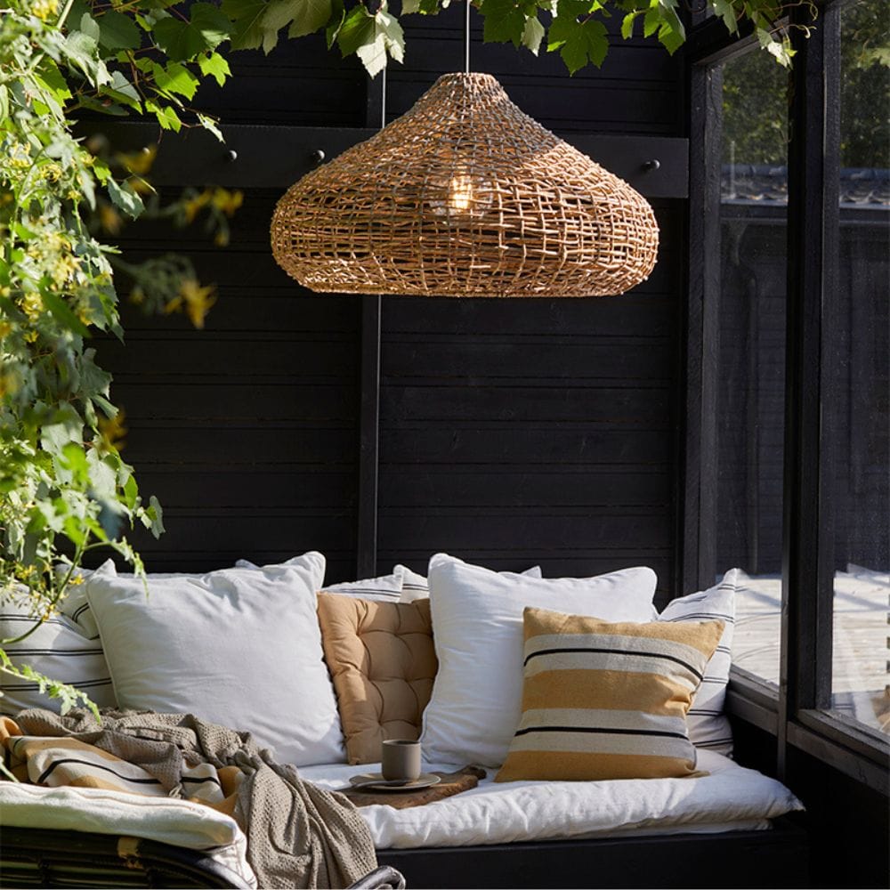 Buitenhanglamp Mira | Handgevlochten | Weerbestendige Set | Diameter 58 cm | PR Home