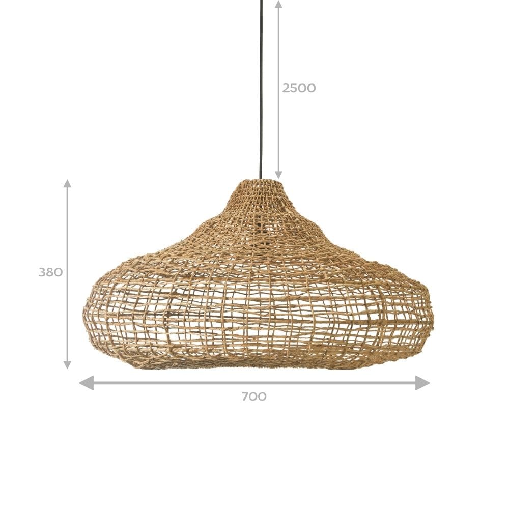 Buitenhanglamp Mira | Handgevlochten | Weerbestendige Set | Diameter 70 cm | PR Home